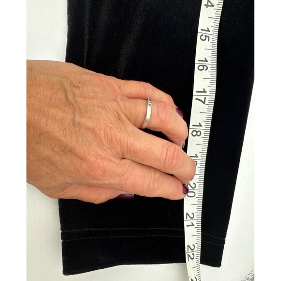 Vtg Inspired Black & Burgundy Velvet Patchwork Long Sleeve Maxi Dress Whimsigoth - Picture 13 of 16